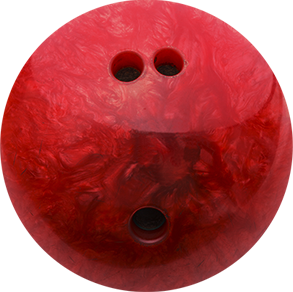 Rote Bowlingkugel